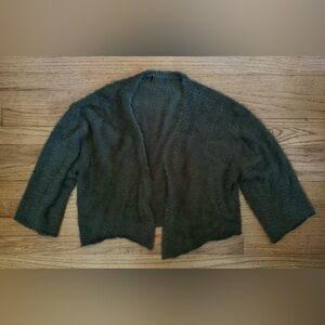 Grouchy Green Fuzzy Cardigan